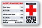 Mitgliedsausweis Rotes Kreuz